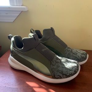 Olive Green Puma Sneakers